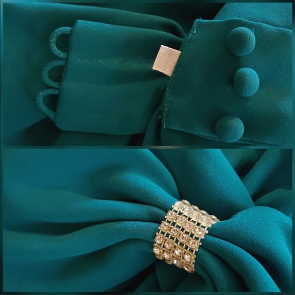 Vintage Miss Elliette 80s Dynasty Gown Dress - Picture 8 of 9